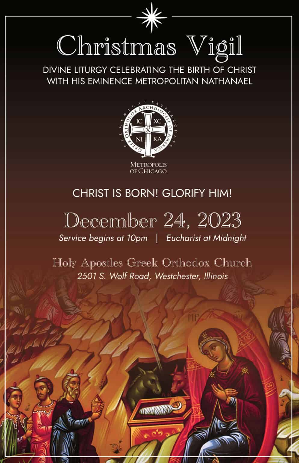 Christmas Vigil Holy Apostles Greek Orthodox Church